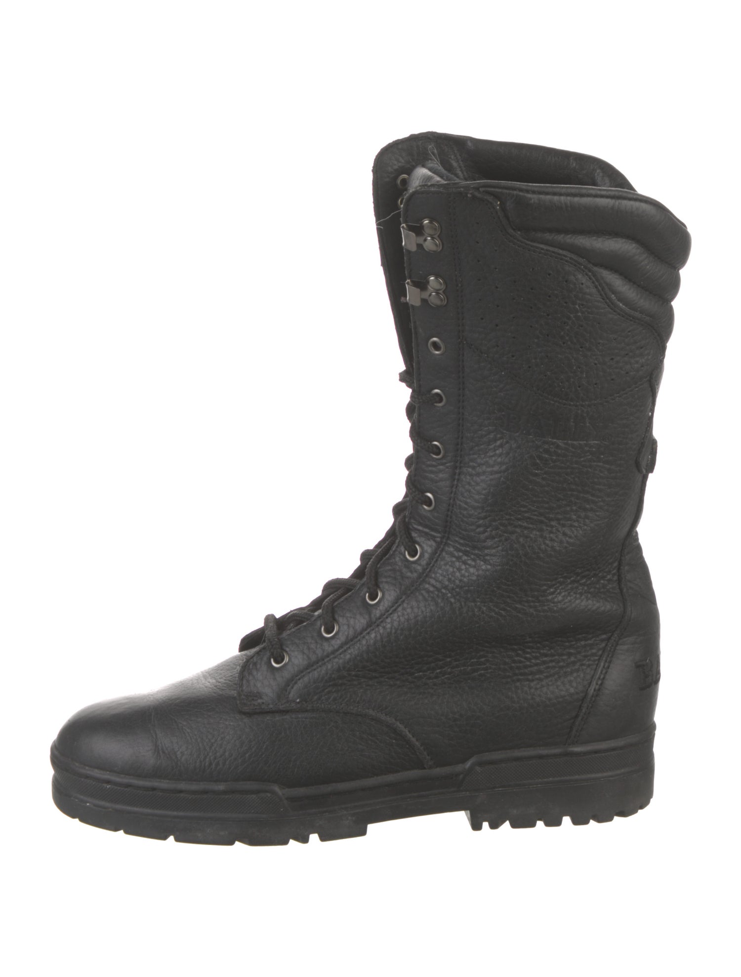 Bally Leather Combat Boots