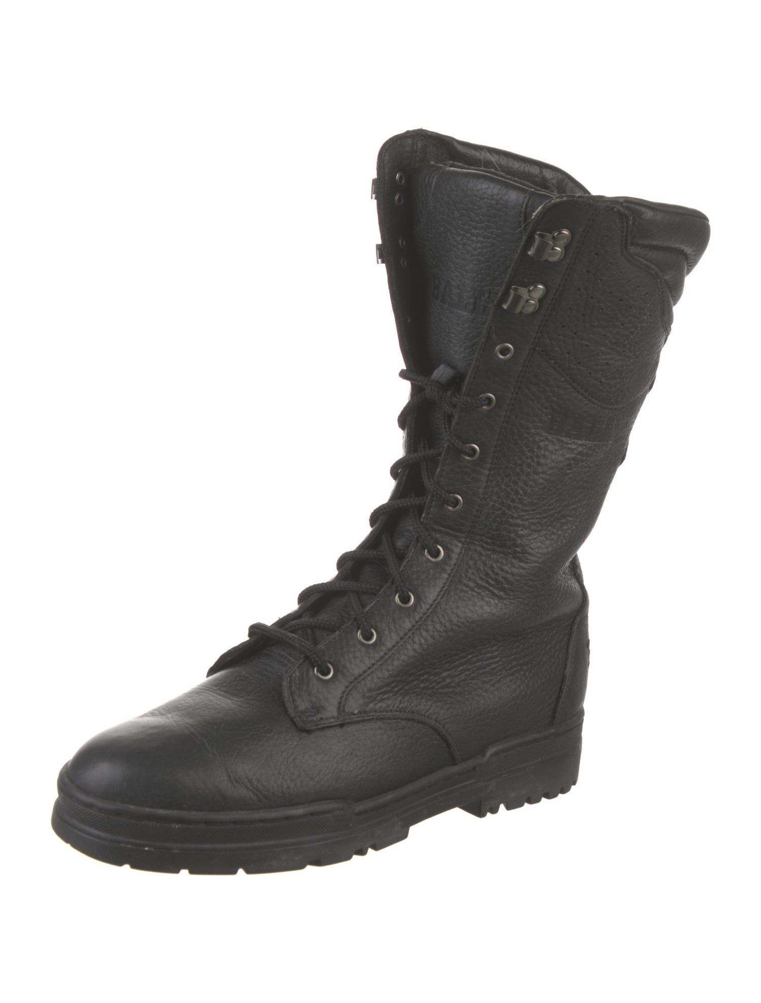 Bally Leather Combat Boots
