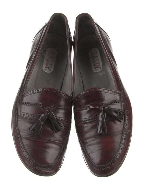 Bally Leather Tassel Accents Loafers