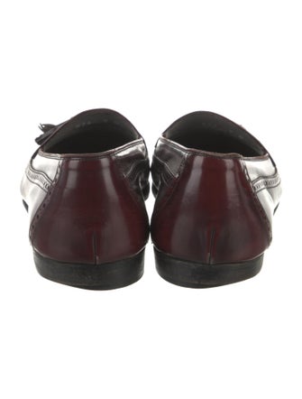 Bally Leather Tassel Accents Loafers