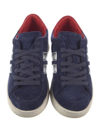 Bally Suede Colorblock Pattern Sneakers