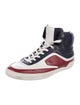 Bally Leather Colorblock Pattern Sneakers