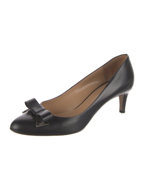 Bally Leather Bow Accents Pumps