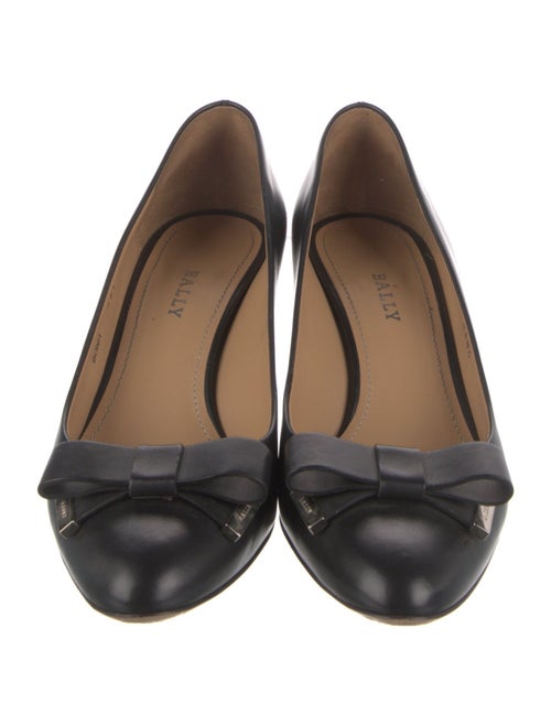 Bally Leather Bow Accents Pumps