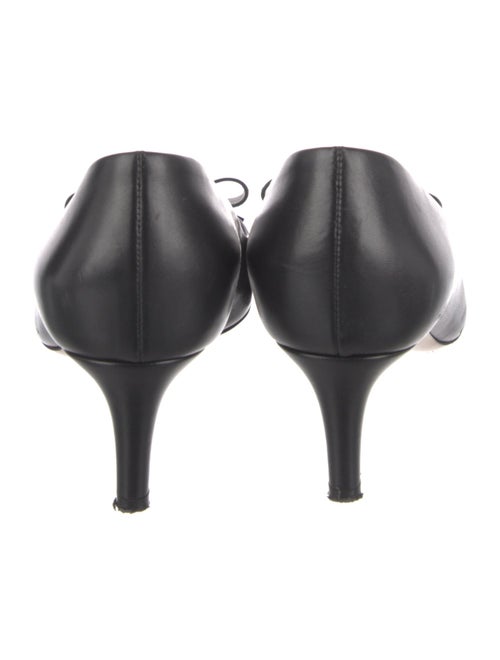 Bally Leather Bow Accents Pumps