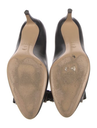 Bally Leather Bow Accents Pumps