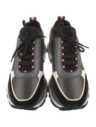 Bally Leather Printed Chunky Sneakers