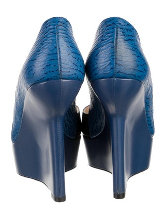 Bally Leather Colorblock Pattern Pumps