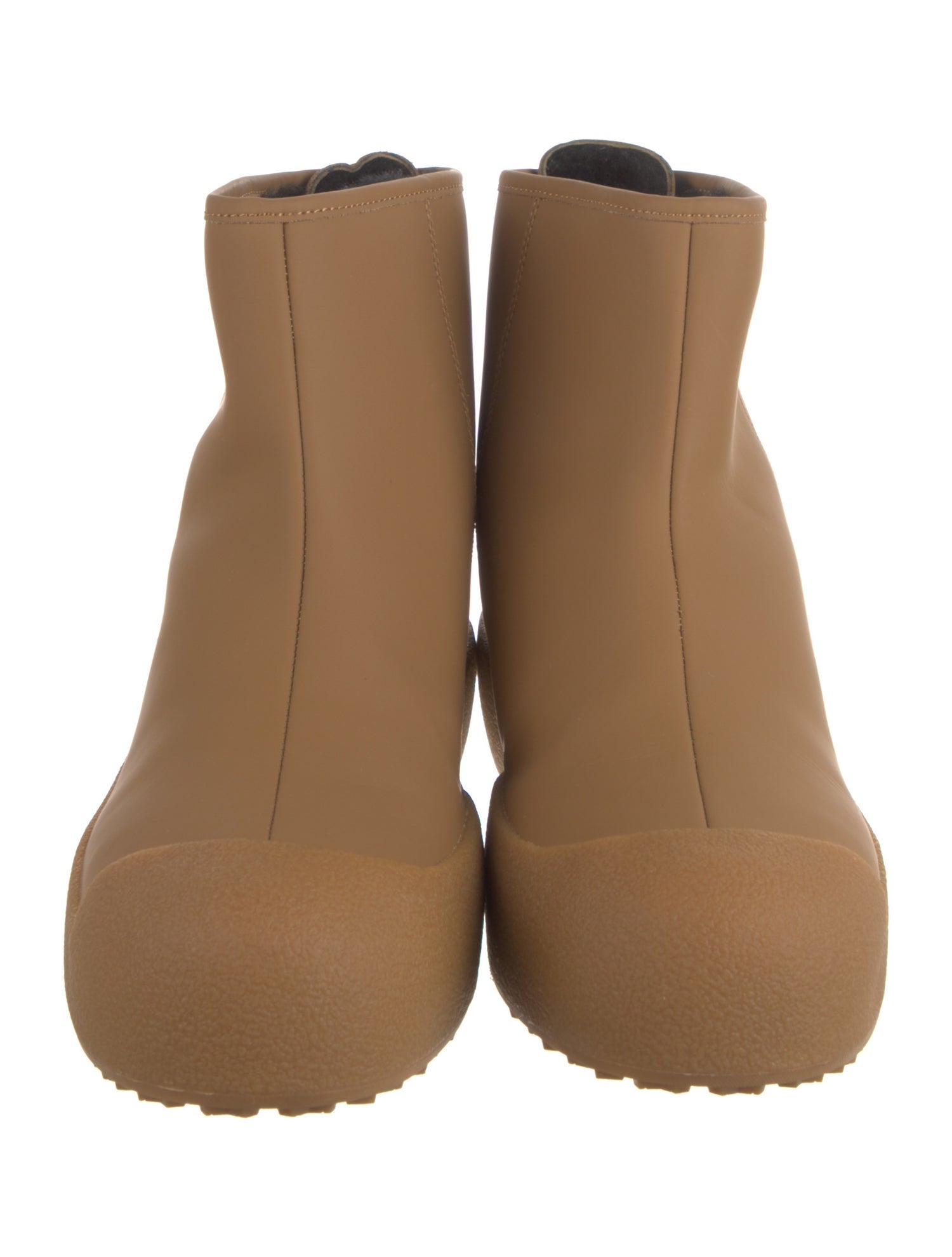 Bally Leather Fur Trim Boots