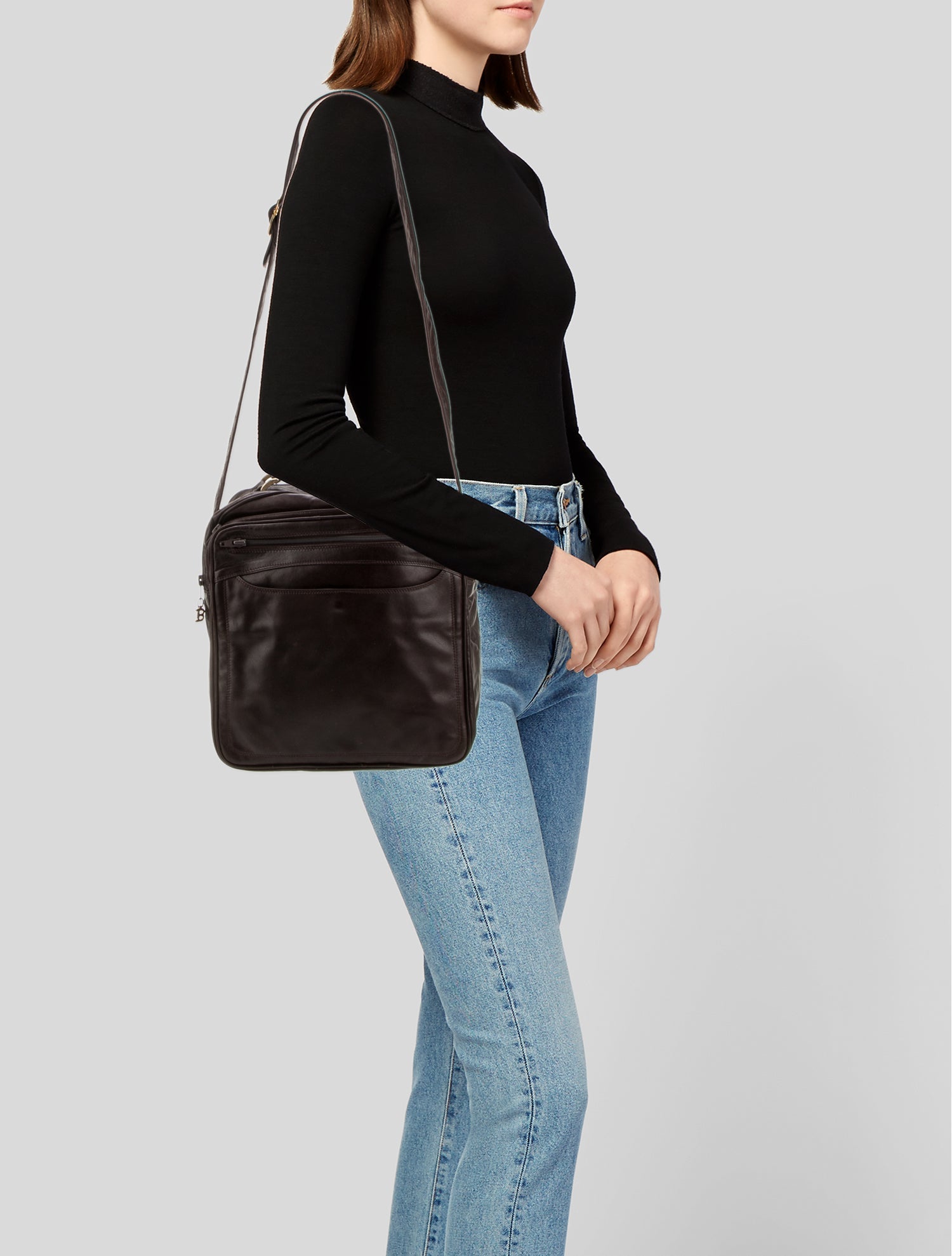 Bally Leather Messenger Bag