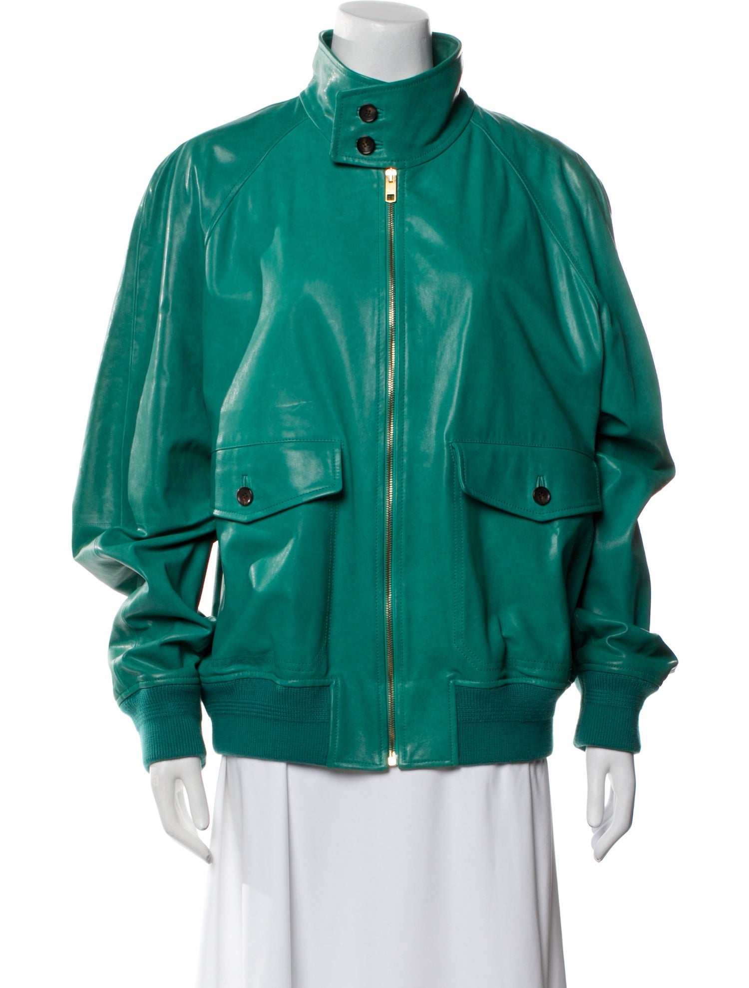 Bally Lamb Leather Bomber Jacket