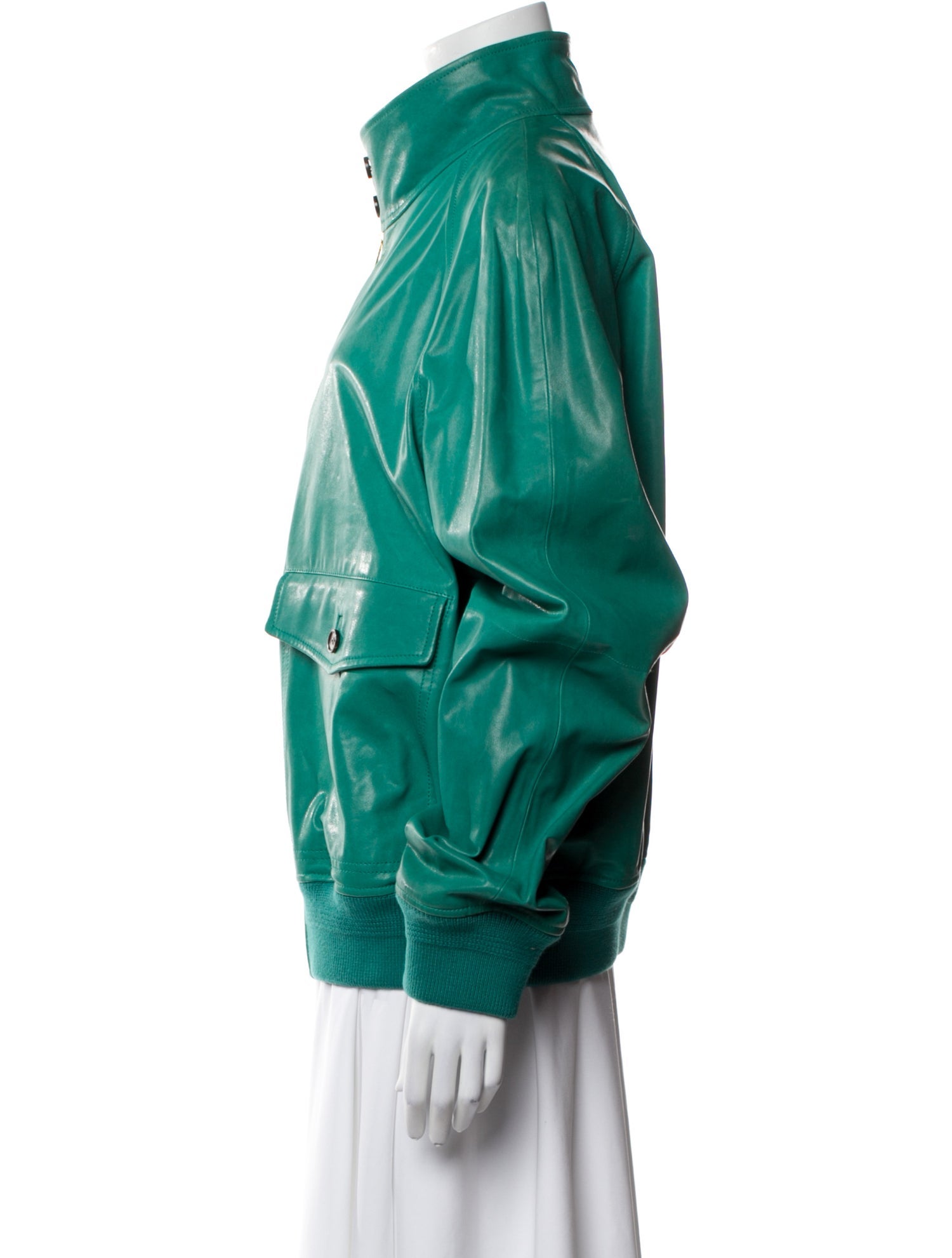 Bally Lamb Leather Bomber Jacket