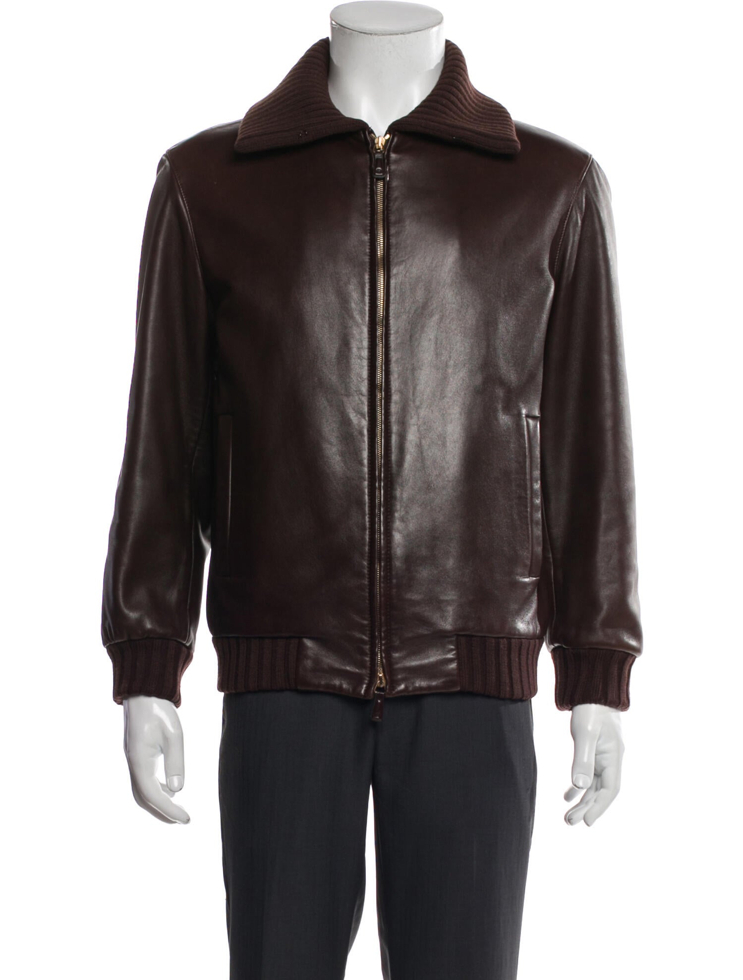 Bally Lamb Leather Moto Jacket