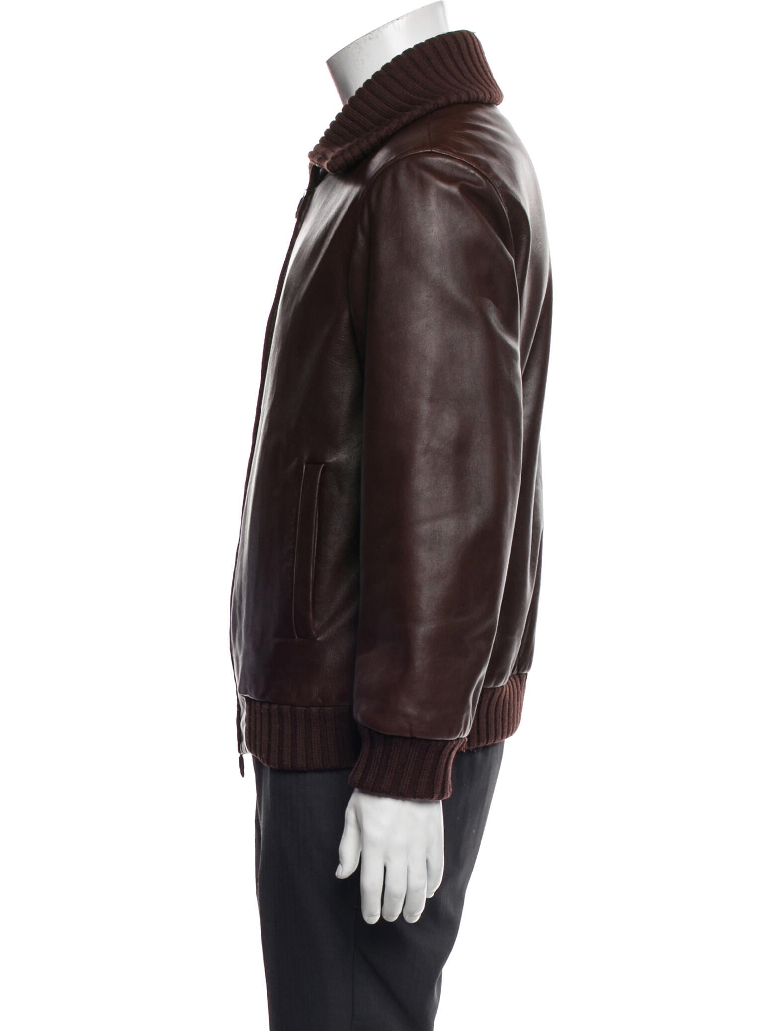 Bally Lamb Leather Moto Jacket