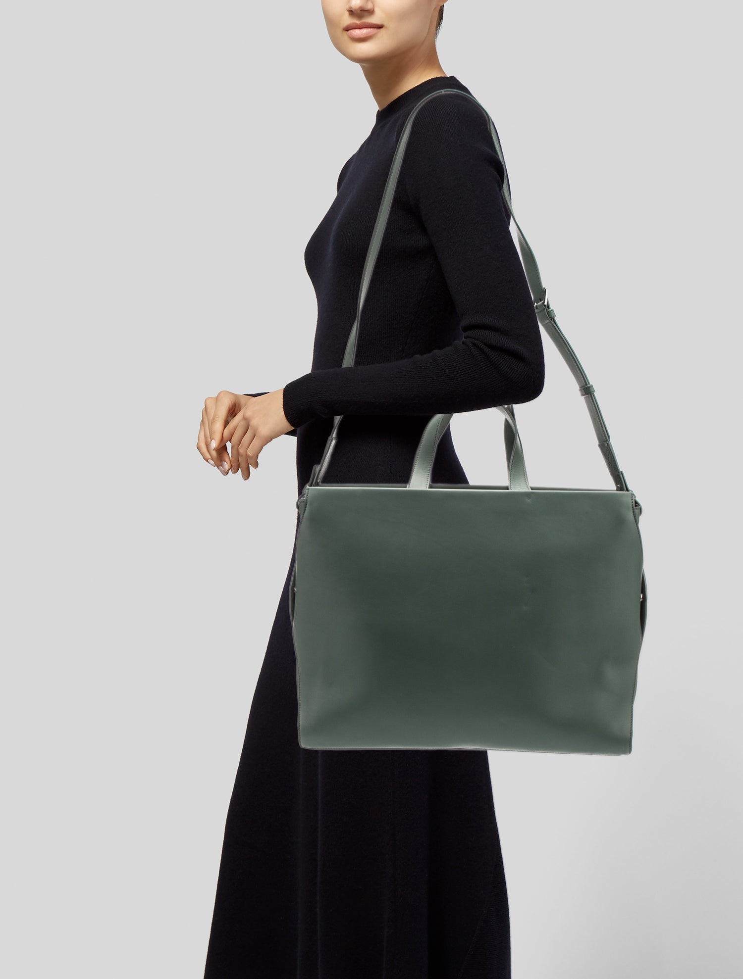 Bally Leather Top Handle Bag