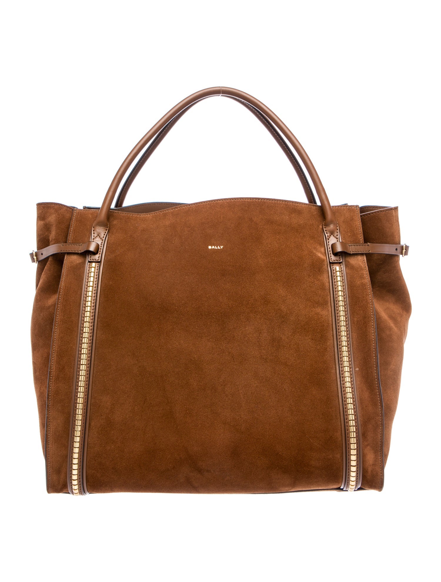 Bally Suede Top Handle Bag