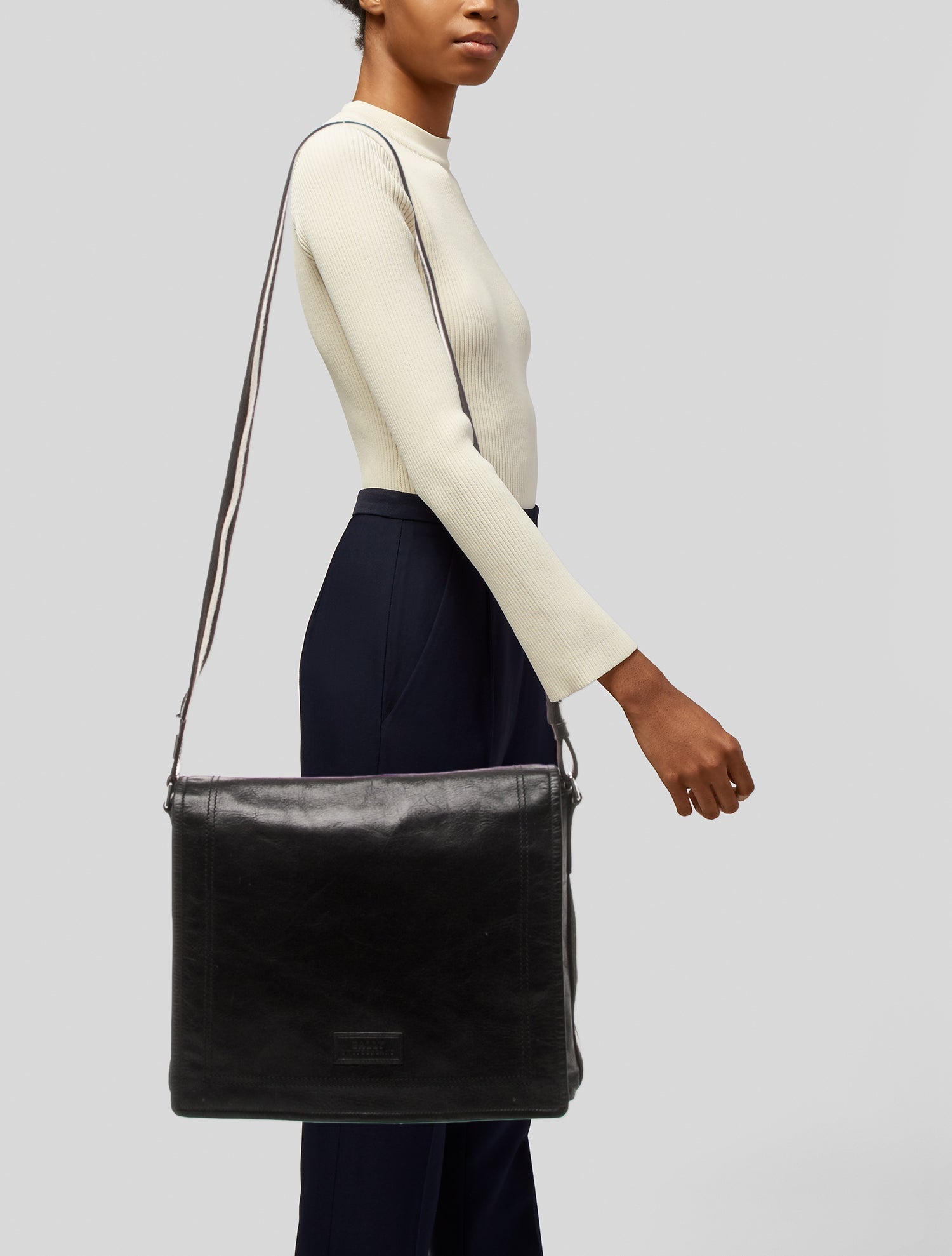 Bally Leather Messenger Bag