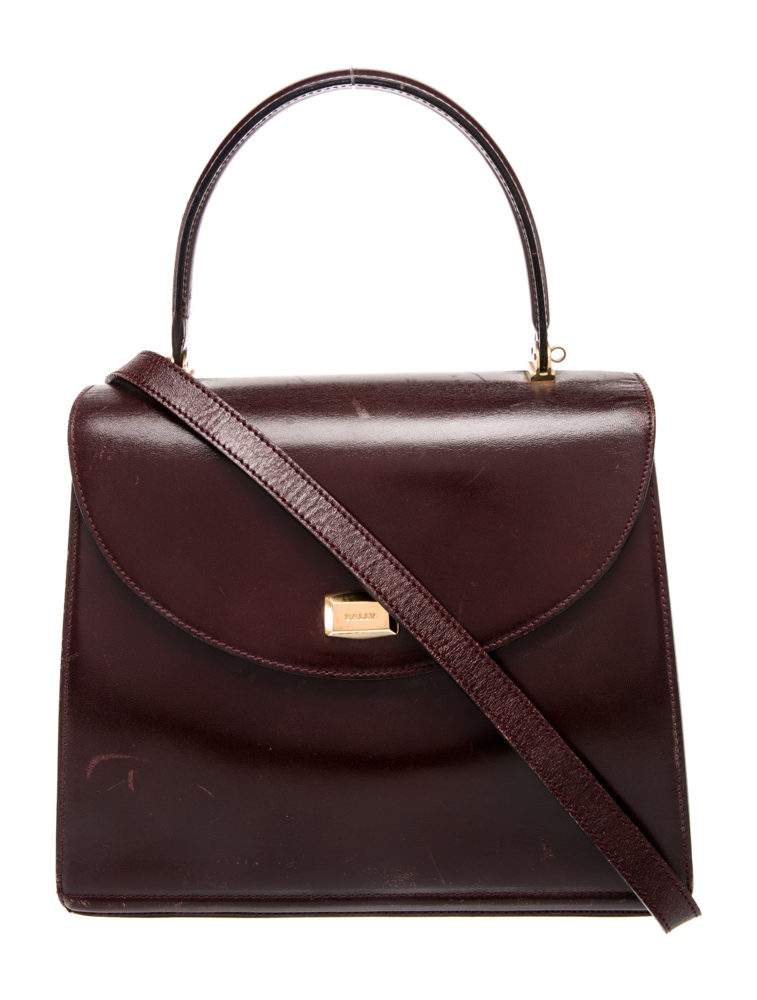 Bally Leather Top Handle Bag