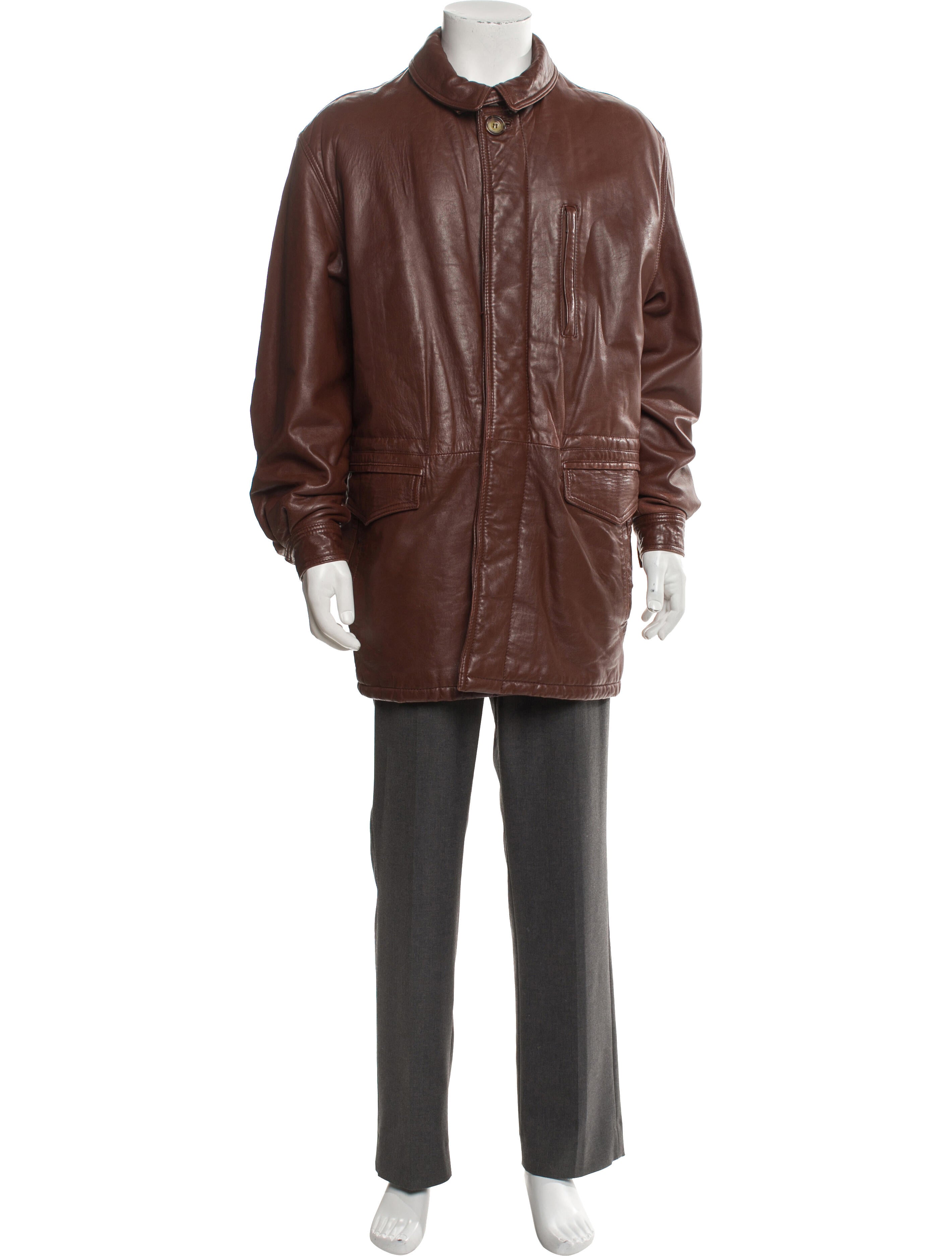 Bally Vintage Leather Parka