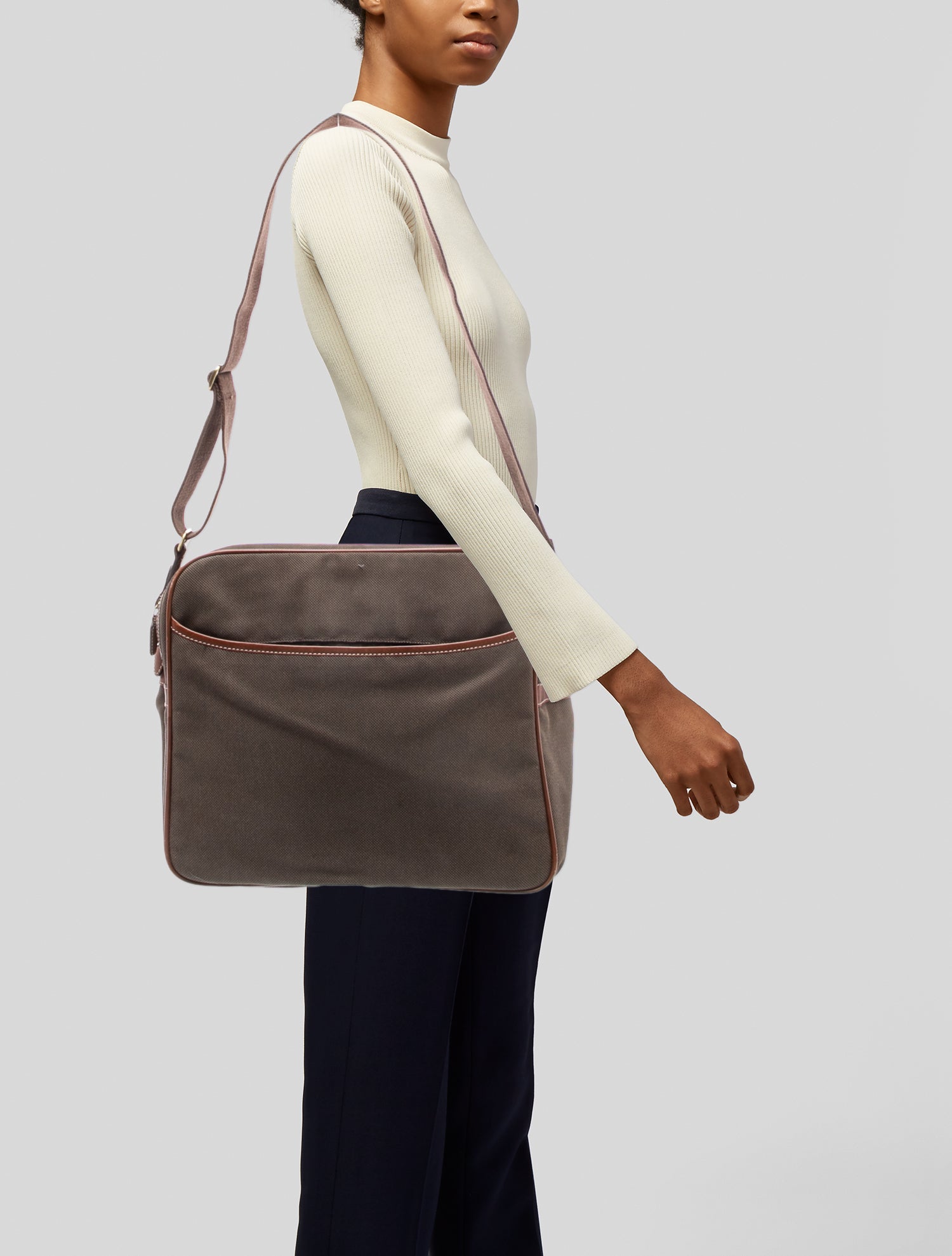 Bally Canvas Messenger Bag