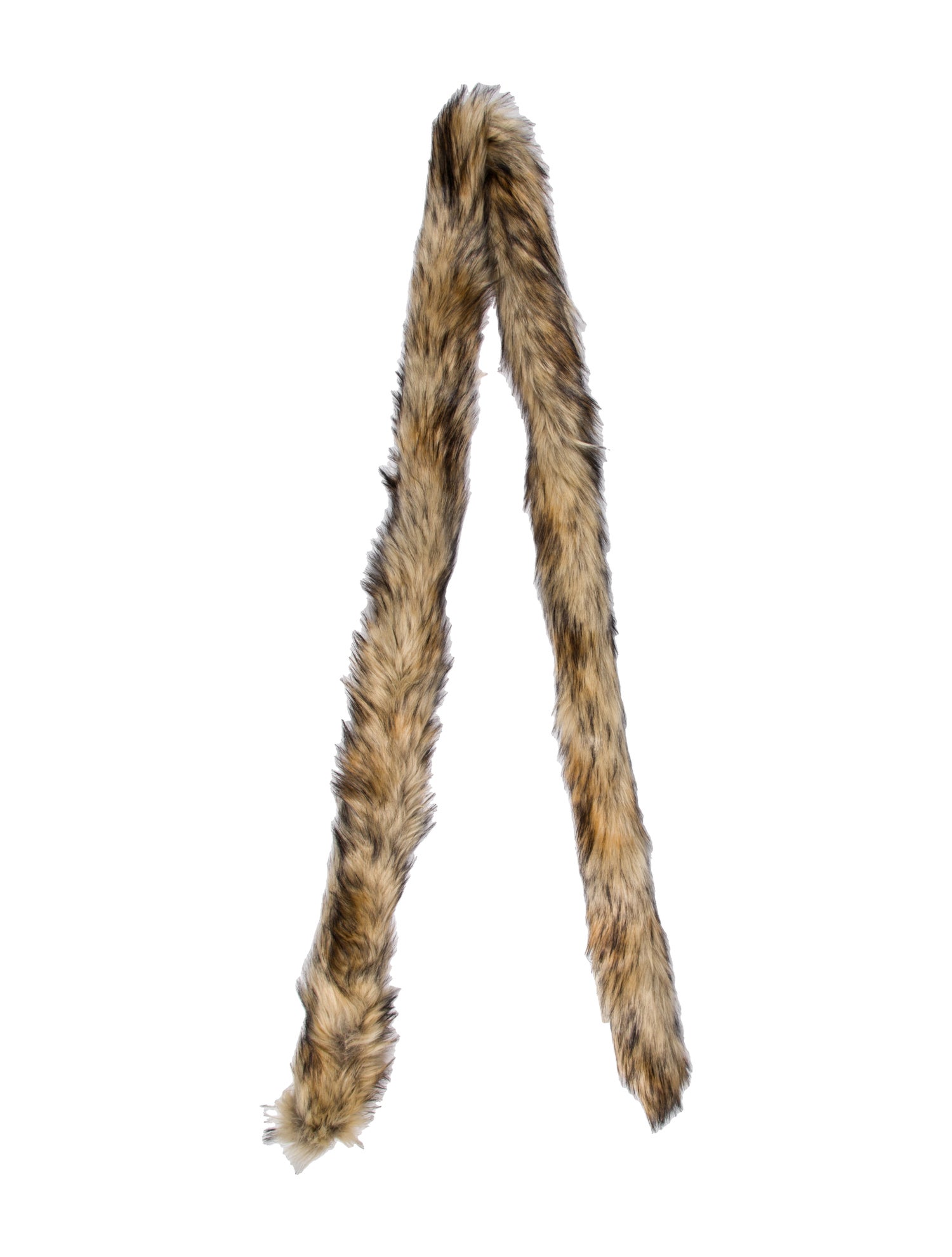 Bally Faux Fur Animal Print Scarf w/ Tags