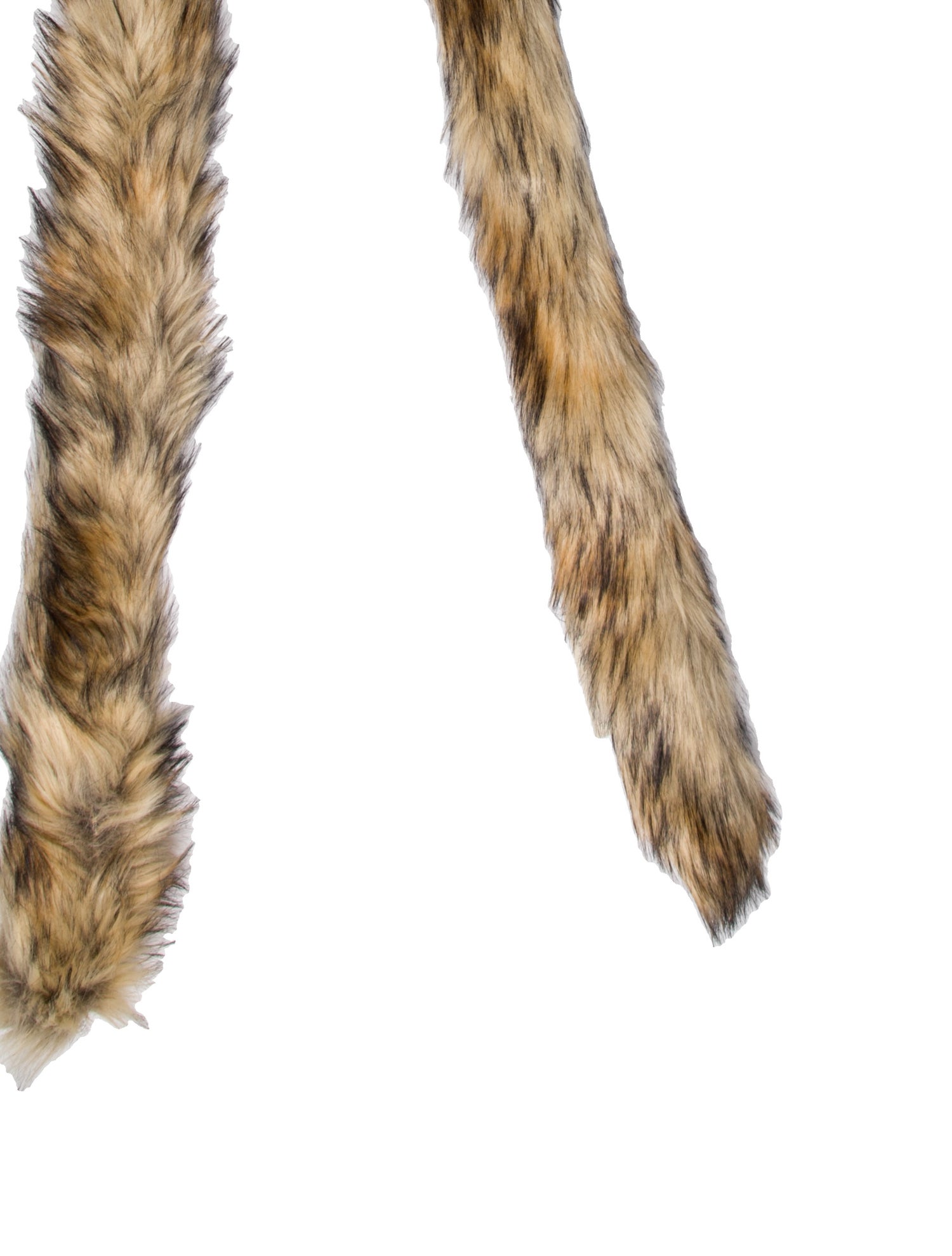 Bally Faux Fur Animal Print Scarf w/ Tags