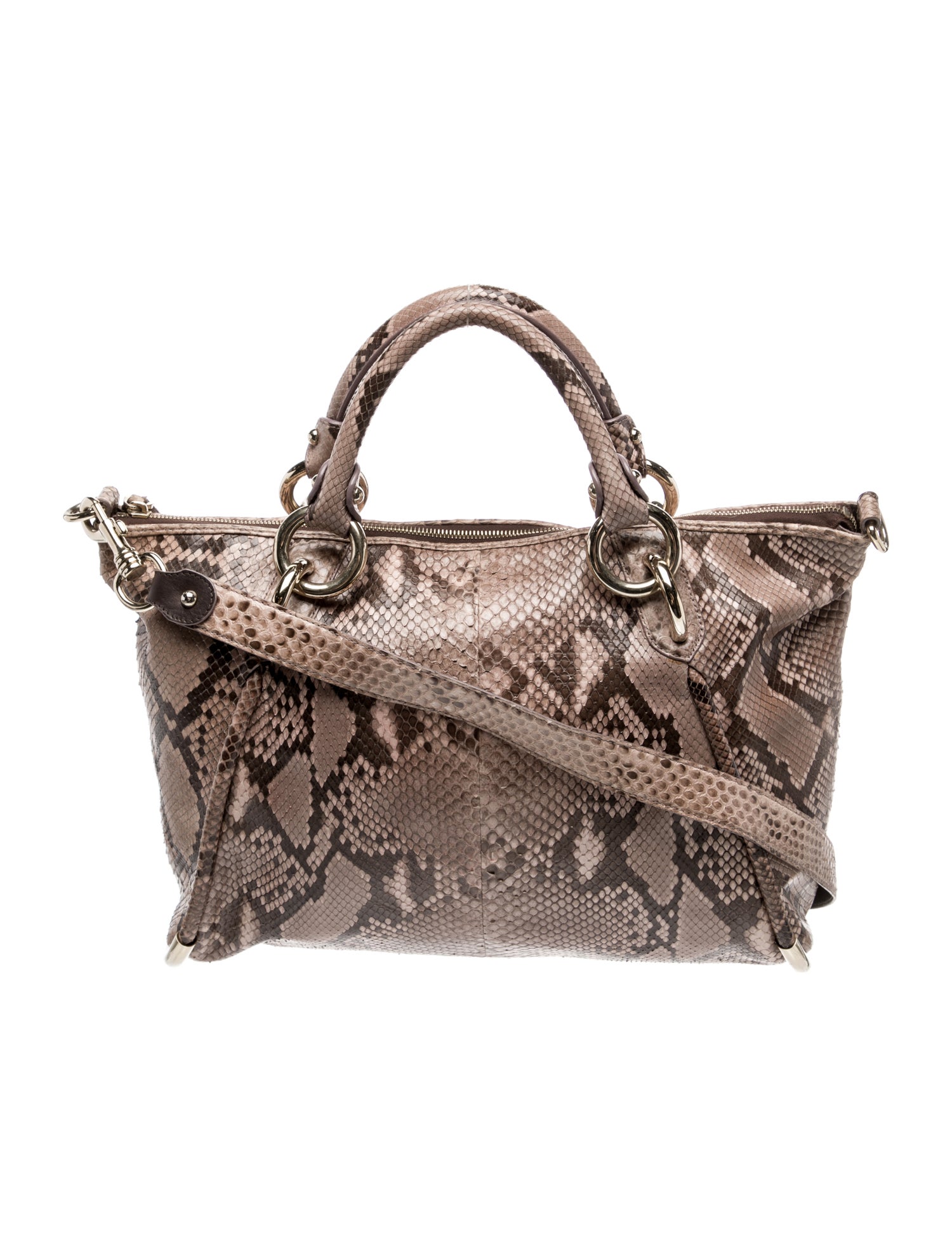 Bally Python Top Handle Bag