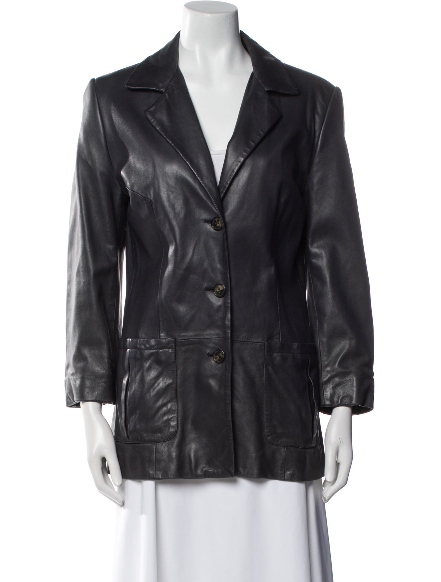 Bally Leather Blazer