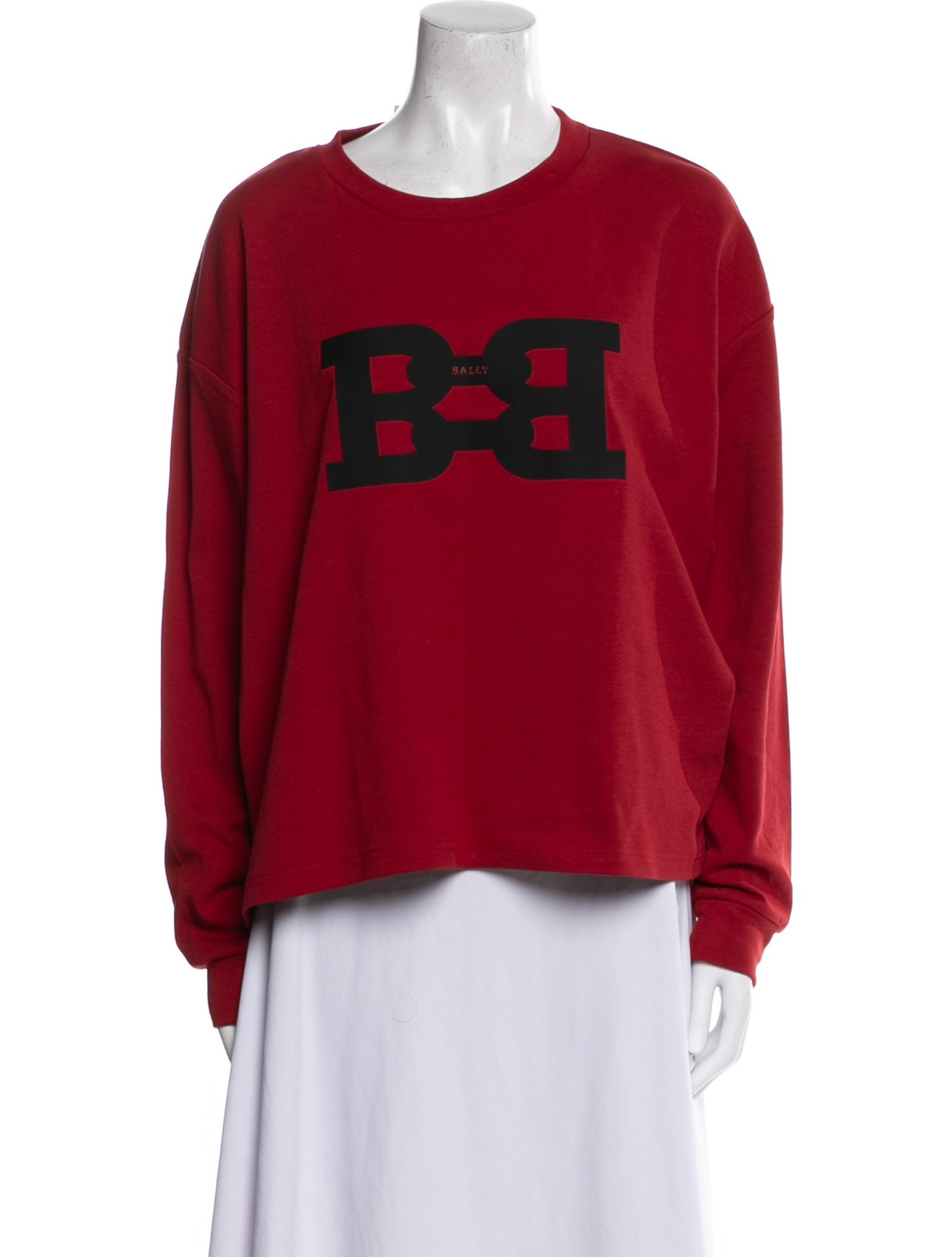 Bally Graphic Print Crew Neck Sweatshirt