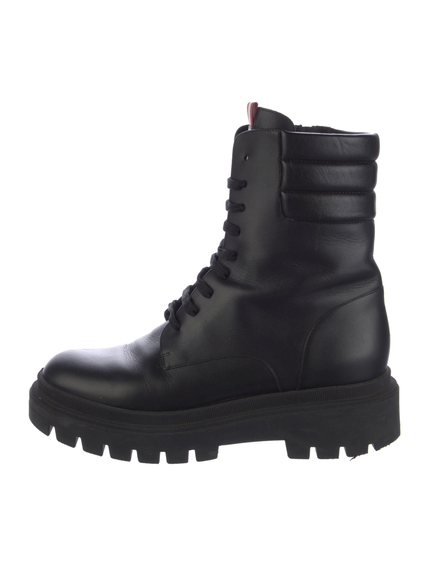 Bally Leather Combat Boots