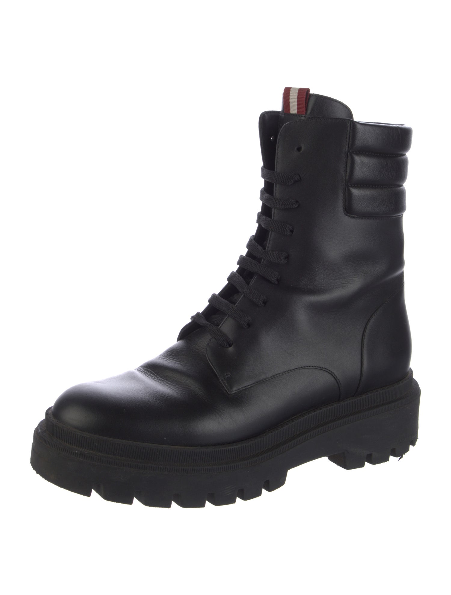 Bally Leather Combat Boots