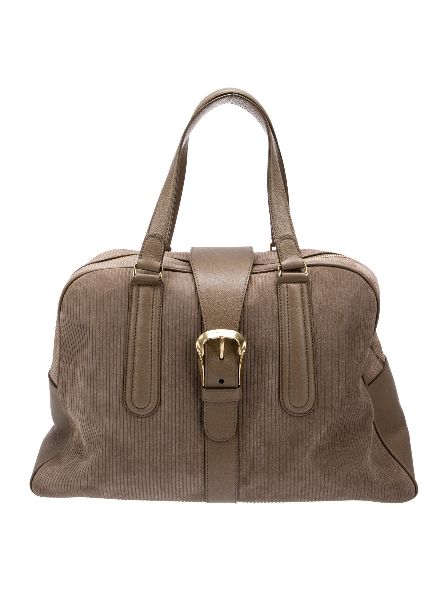 Bally Suede Top Handle Bag