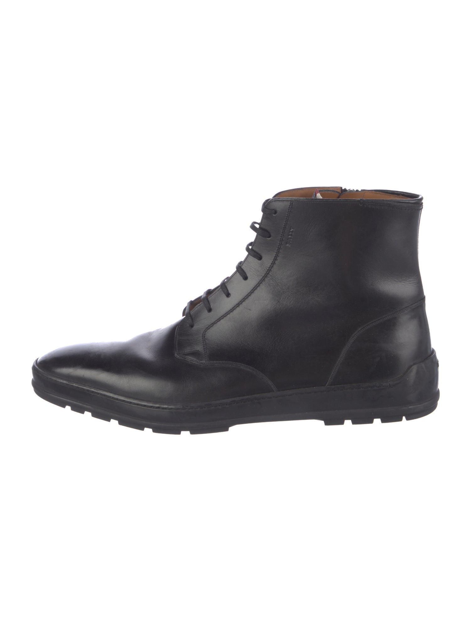 Bally Leather Lace-Up Boots