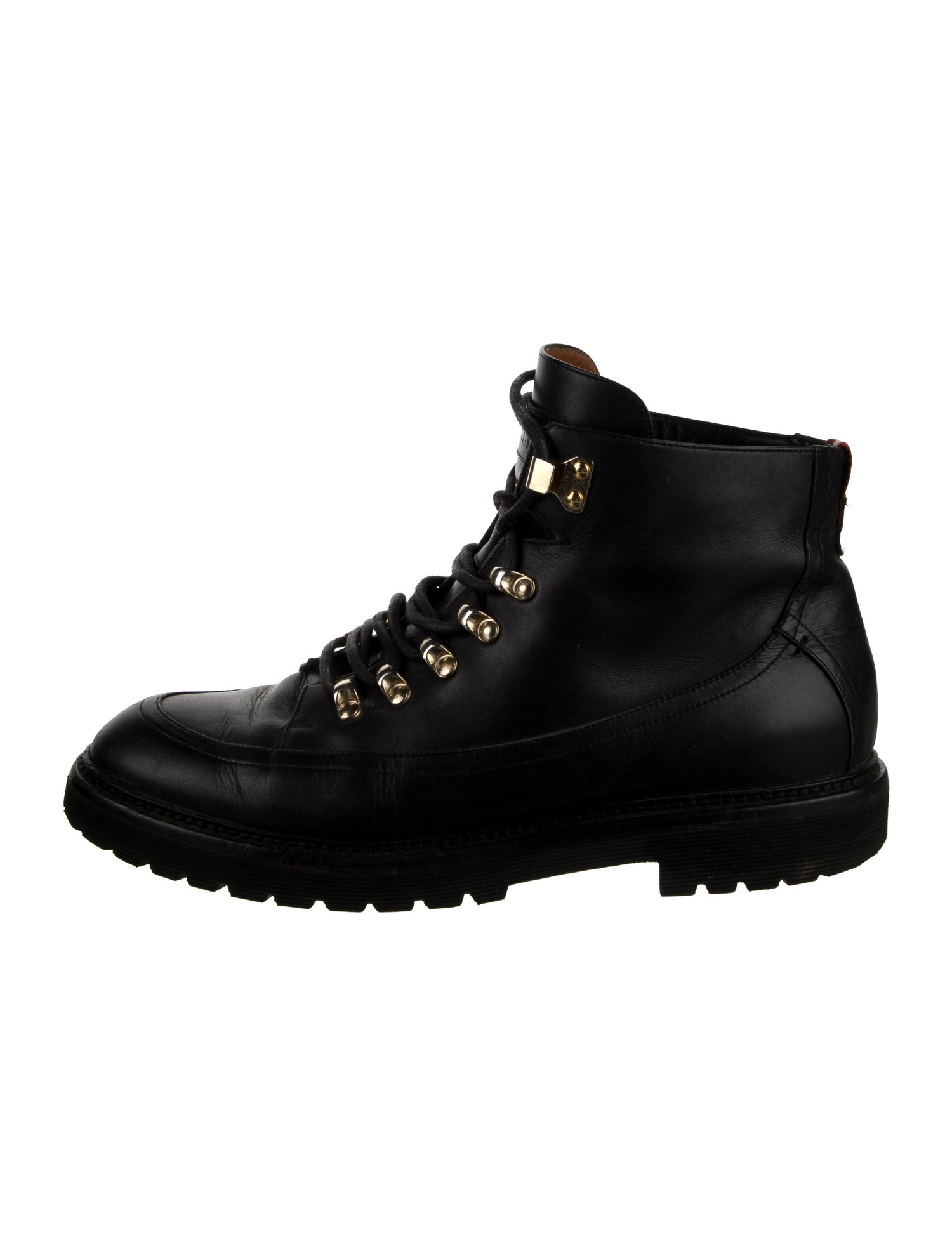 Bally Leather Combat Boots