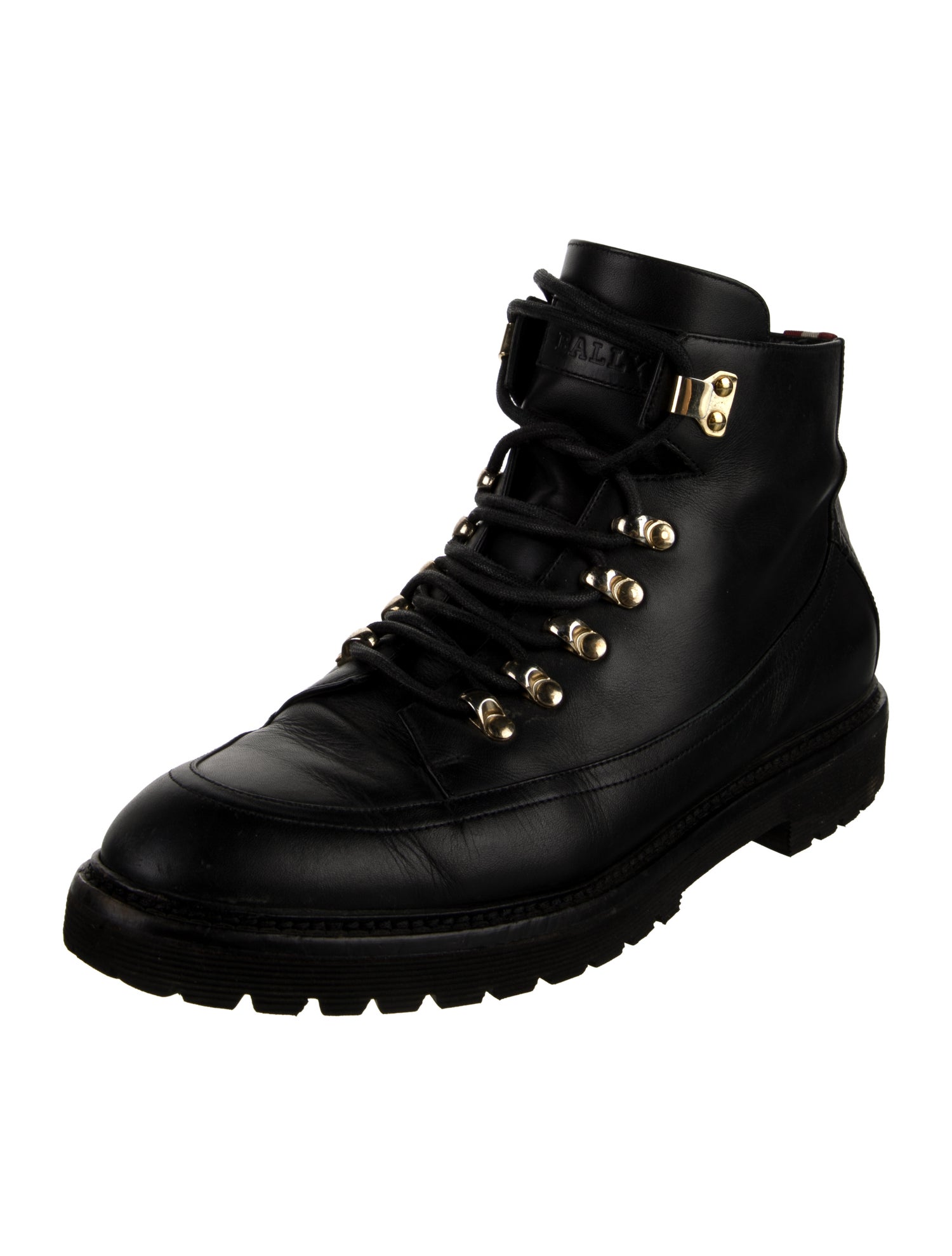 Bally Leather Combat Boots