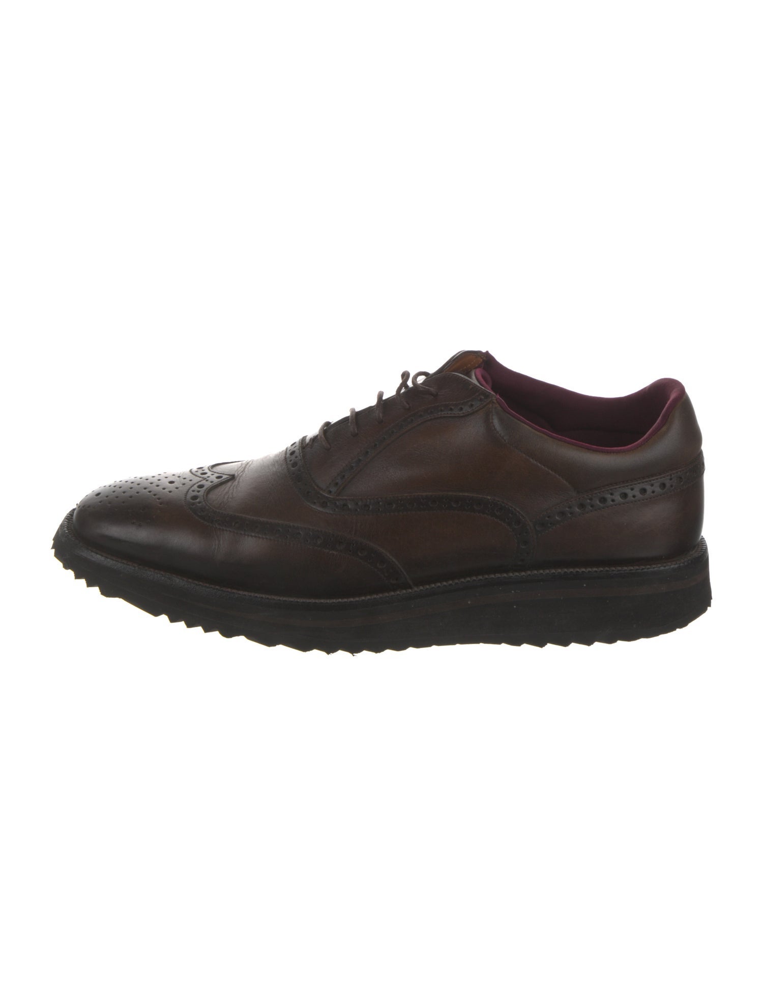 Bally Leather Lasercut Accents Brogues