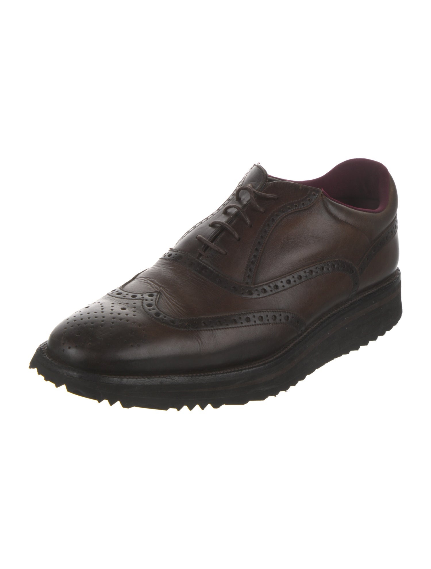 Bally Leather Lasercut Accents Brogues
