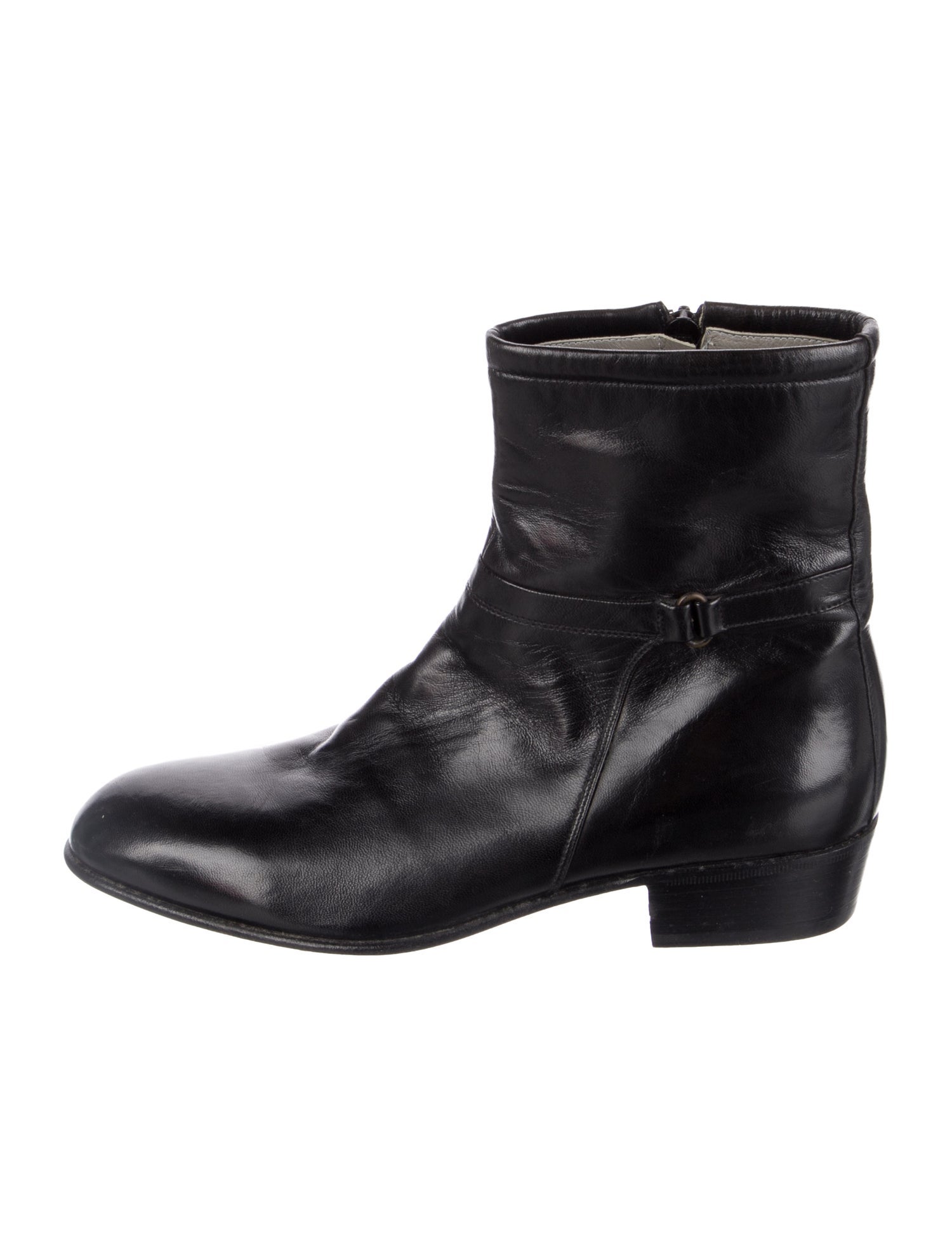 Bally Leather Moto Boots