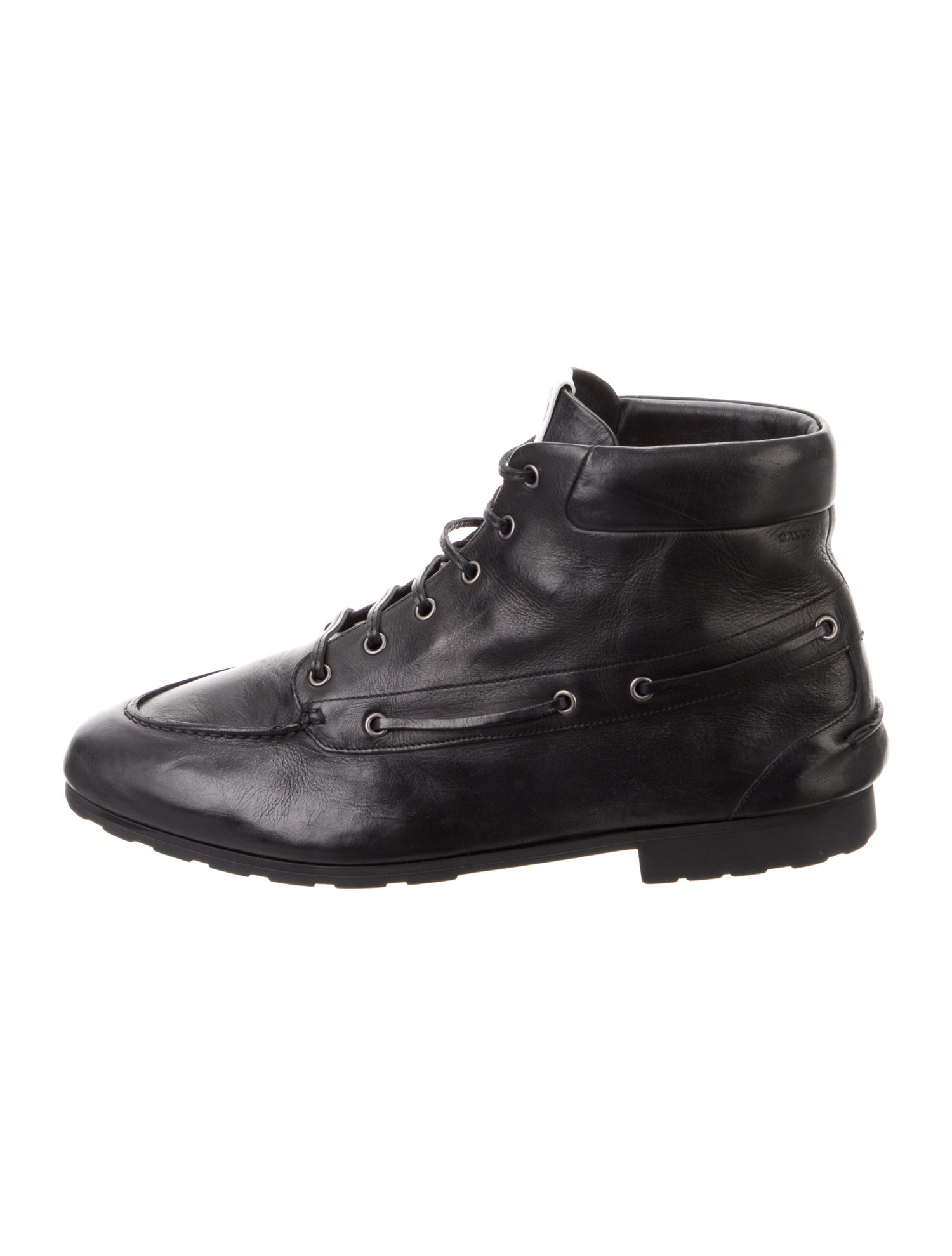 Bally Leather Lace-Up Boots