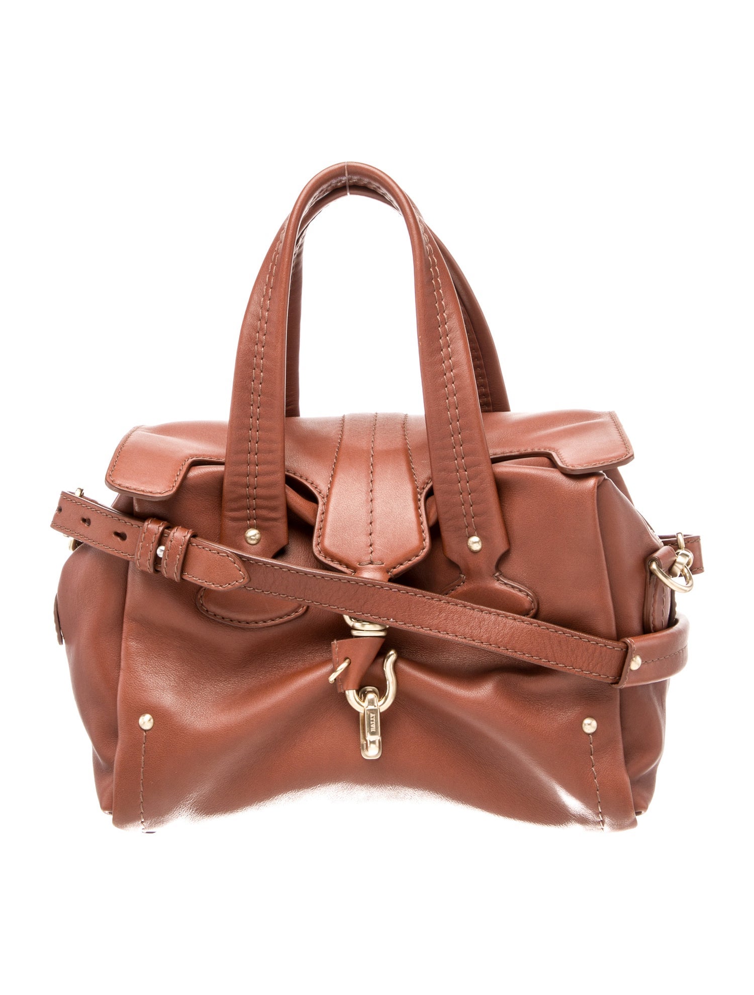 Bally Leather Top Handle Bag