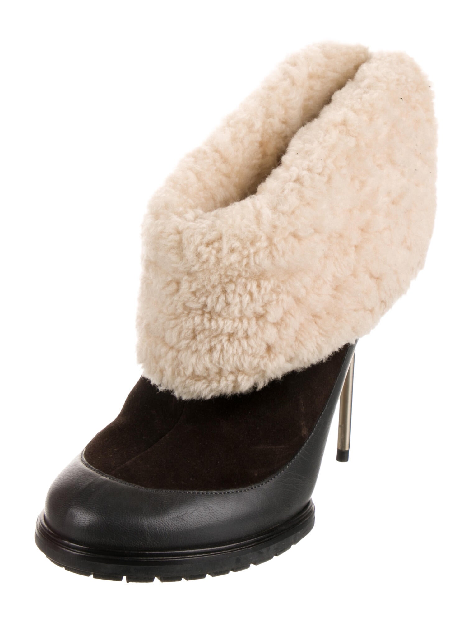 Bally Suede Colorblock Pattern Boots