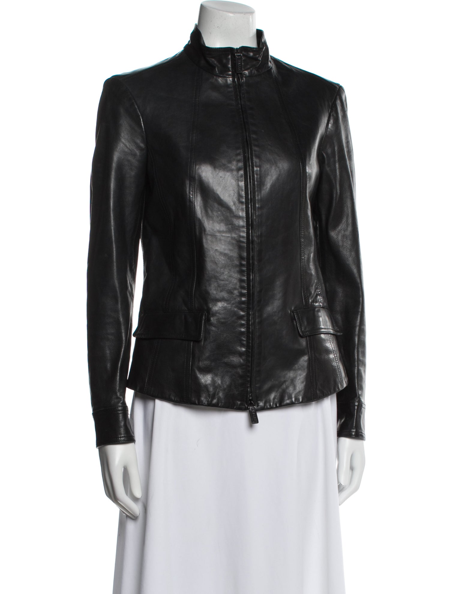Bally Leather Biker Jacket