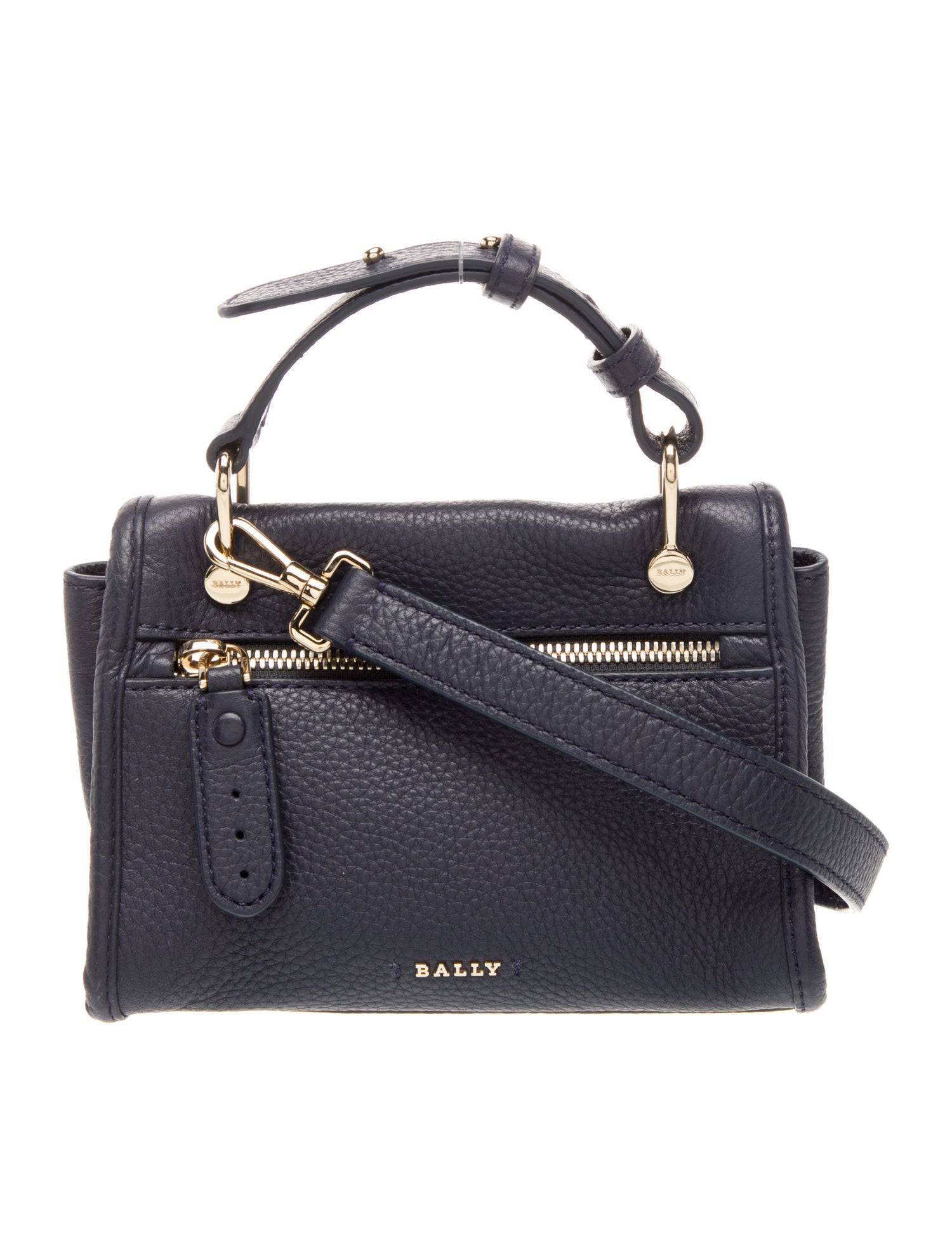 Bally Leather Top Handle Bag