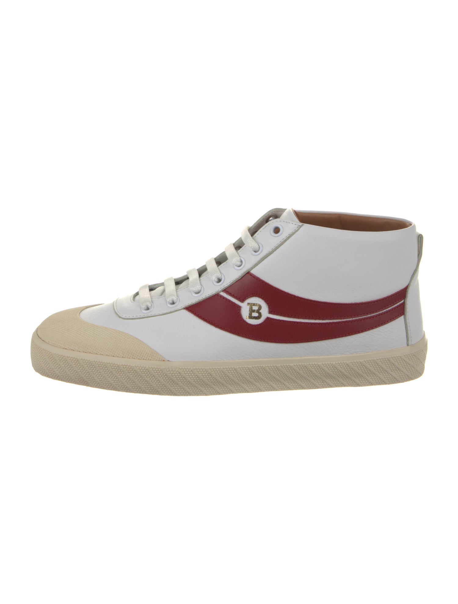 Bally Leather Printed Sneakers