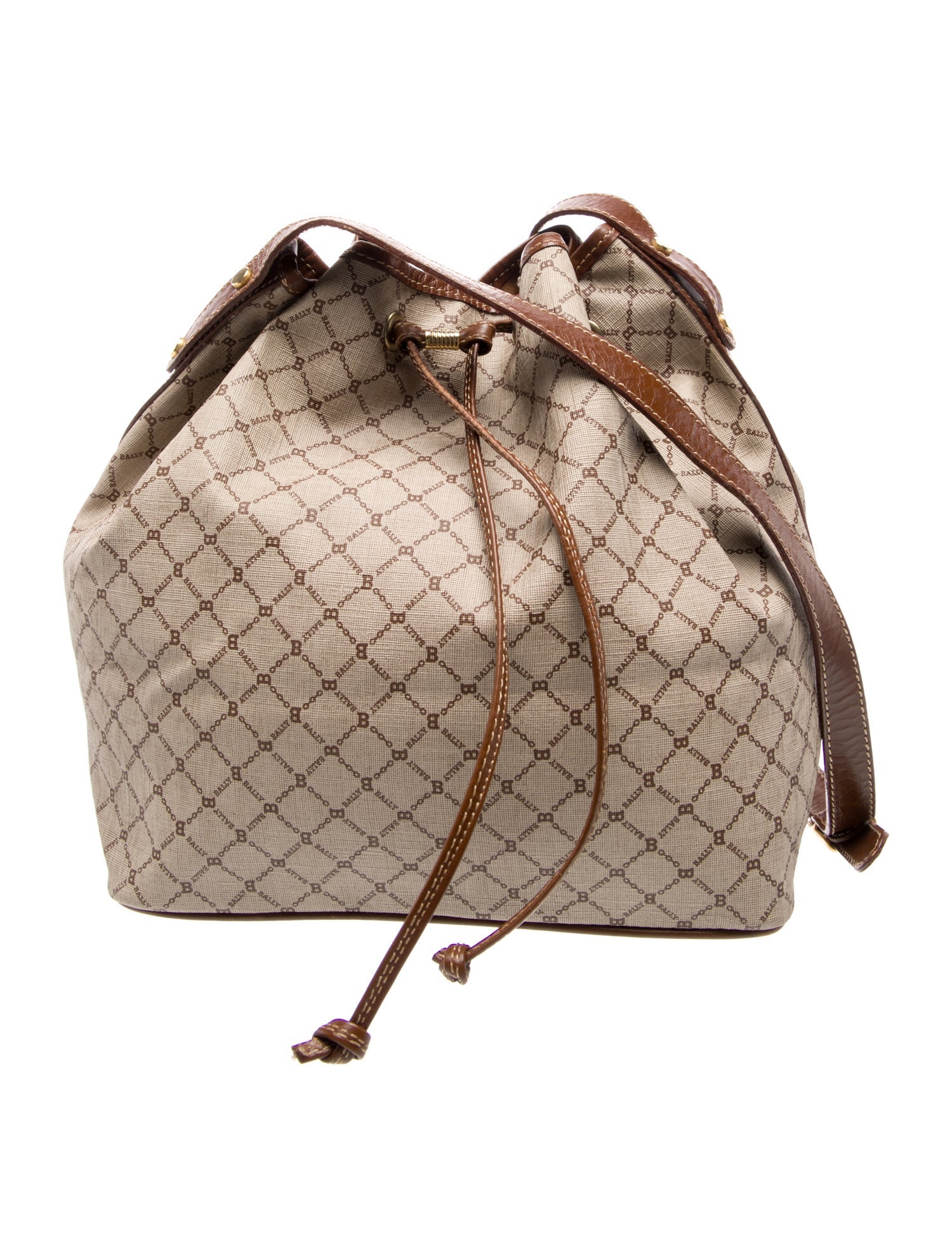 Bally Canvas Bucket Bag