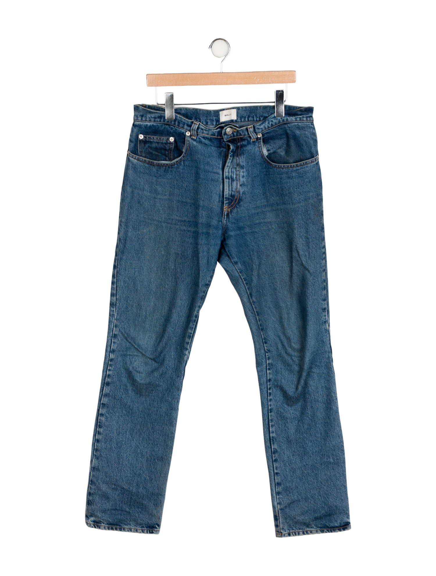 Bally High-Rise Straight Leg Jeans