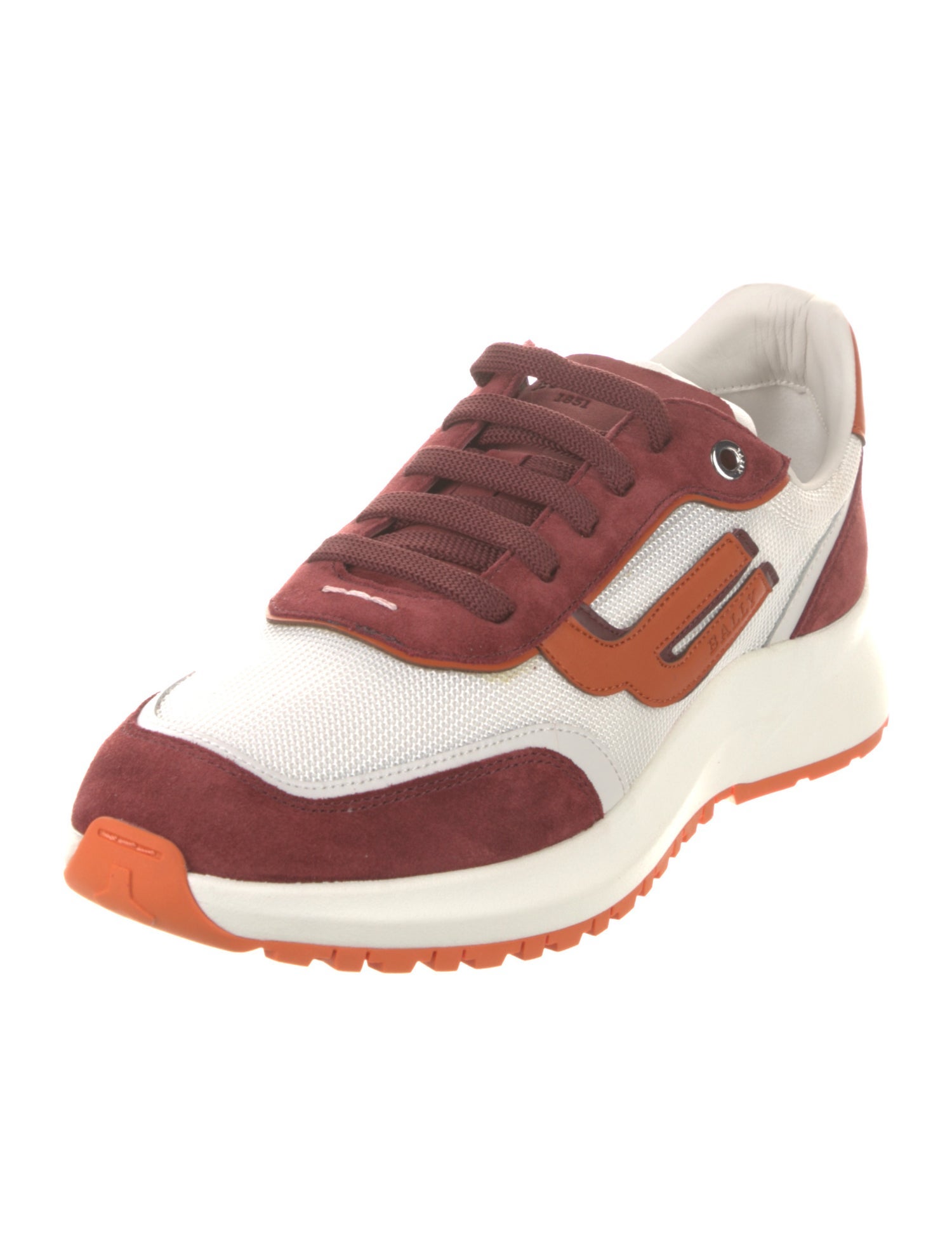 Bally Suede Colorblock Pattern Sneakers w/ Tags