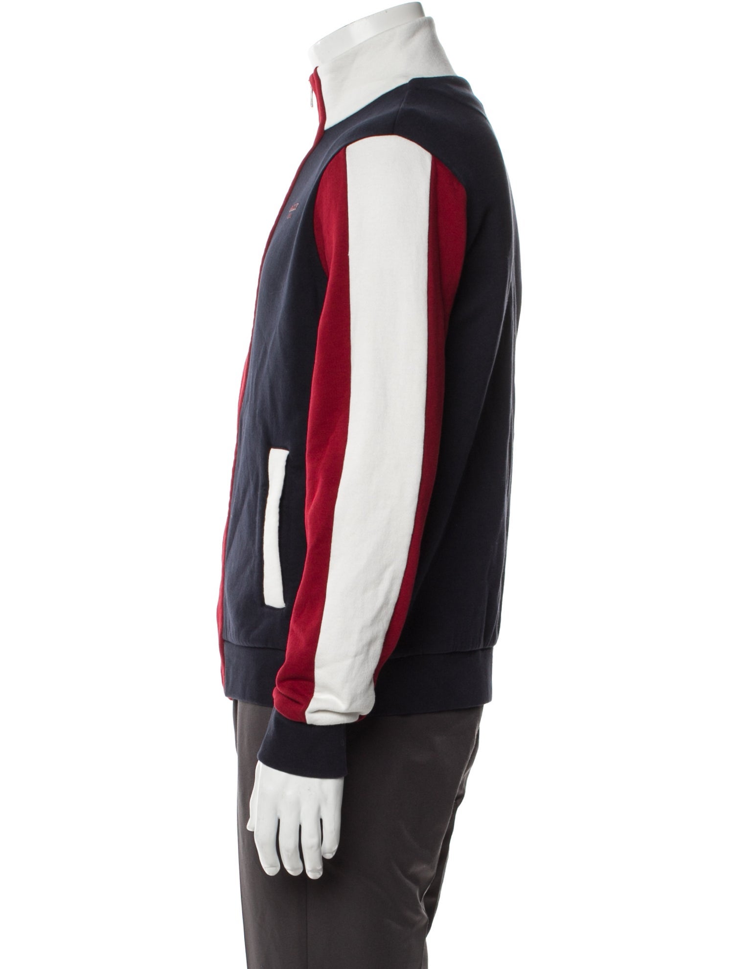 Bally Colorblock Pattern Bomber Jacket