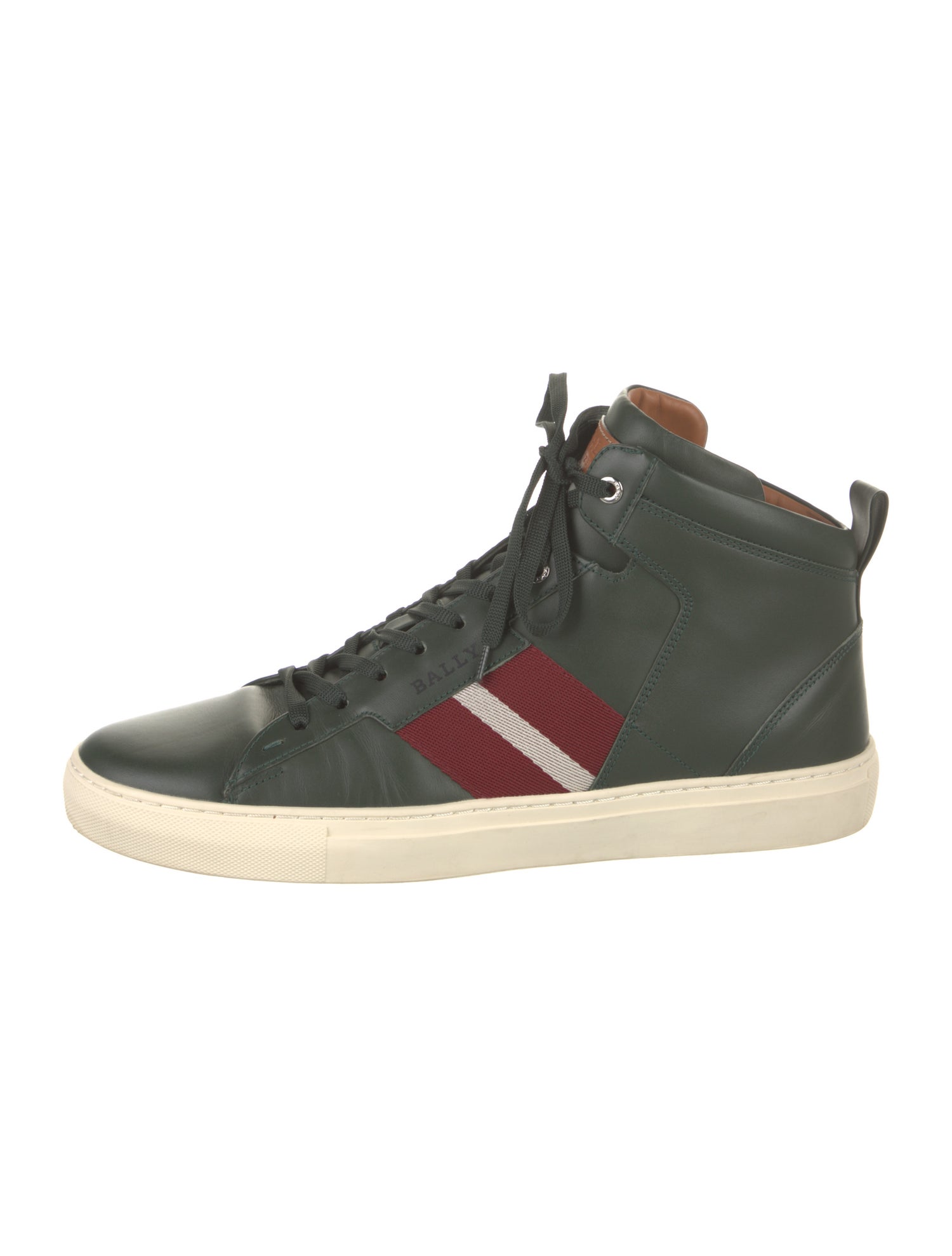 Bally Leather Grosgrain Trim Sneakers