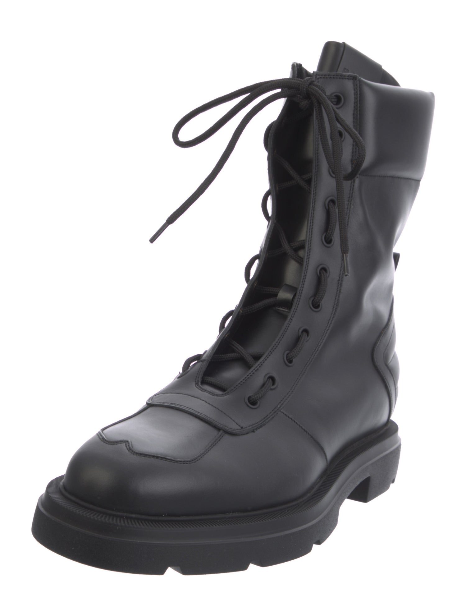 Bally Leather Combat Boots